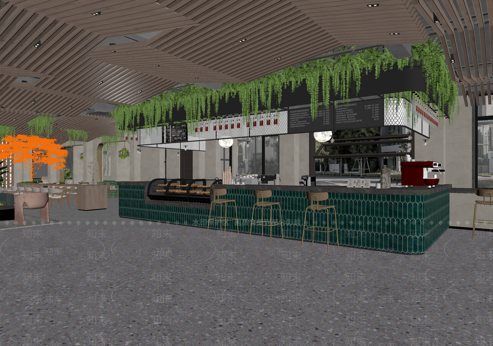 咖啡厅3D模型下载【ID:1214022475】