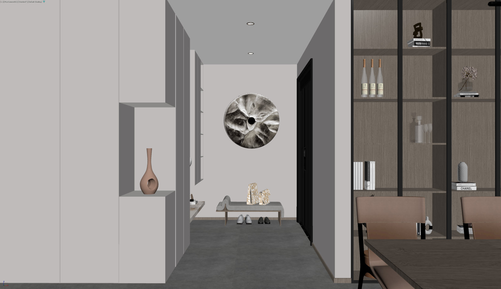 现代玄关3D模型下载【ID:1221462280】