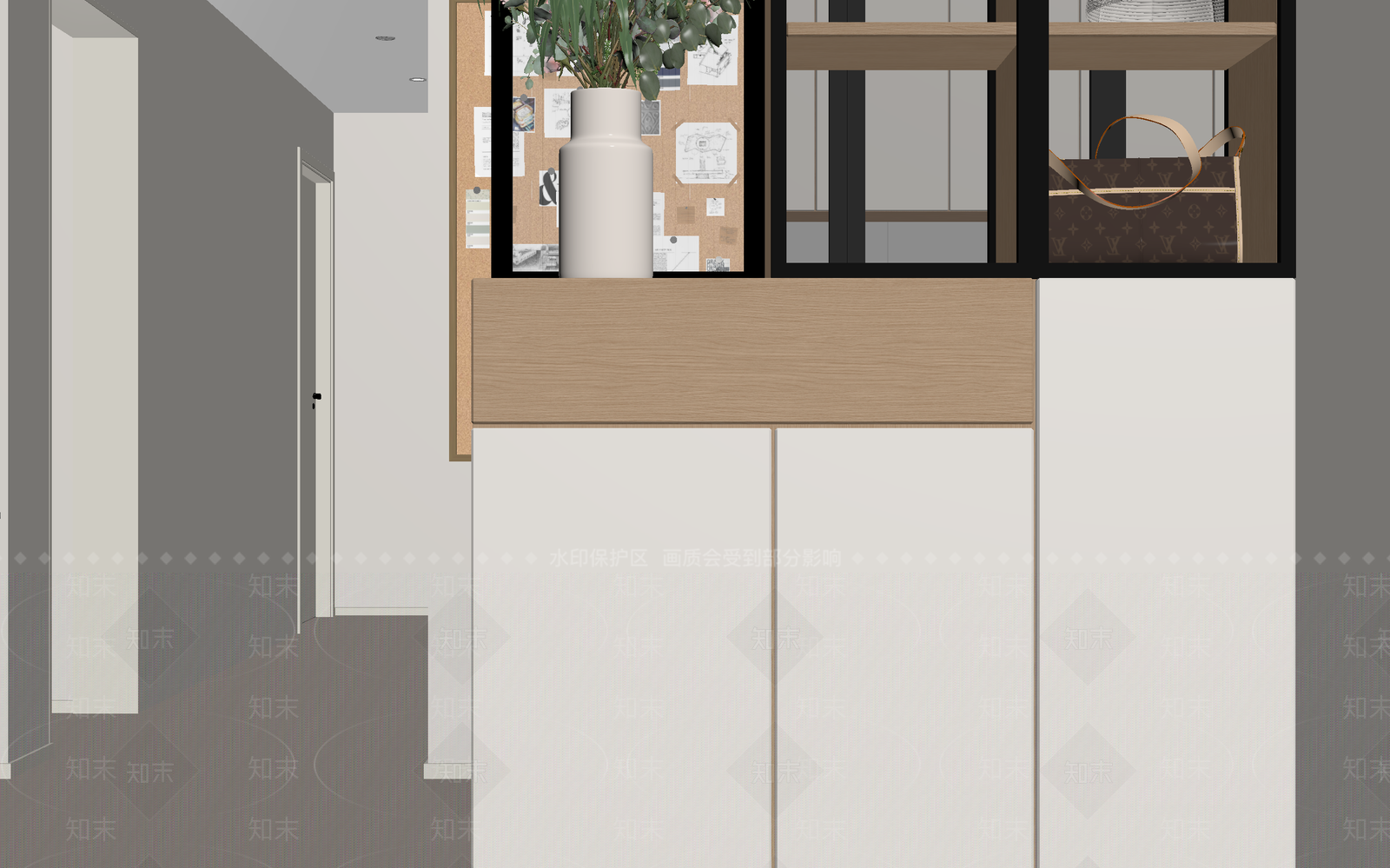 现代玄关3D模型下载【ID:1214706959】