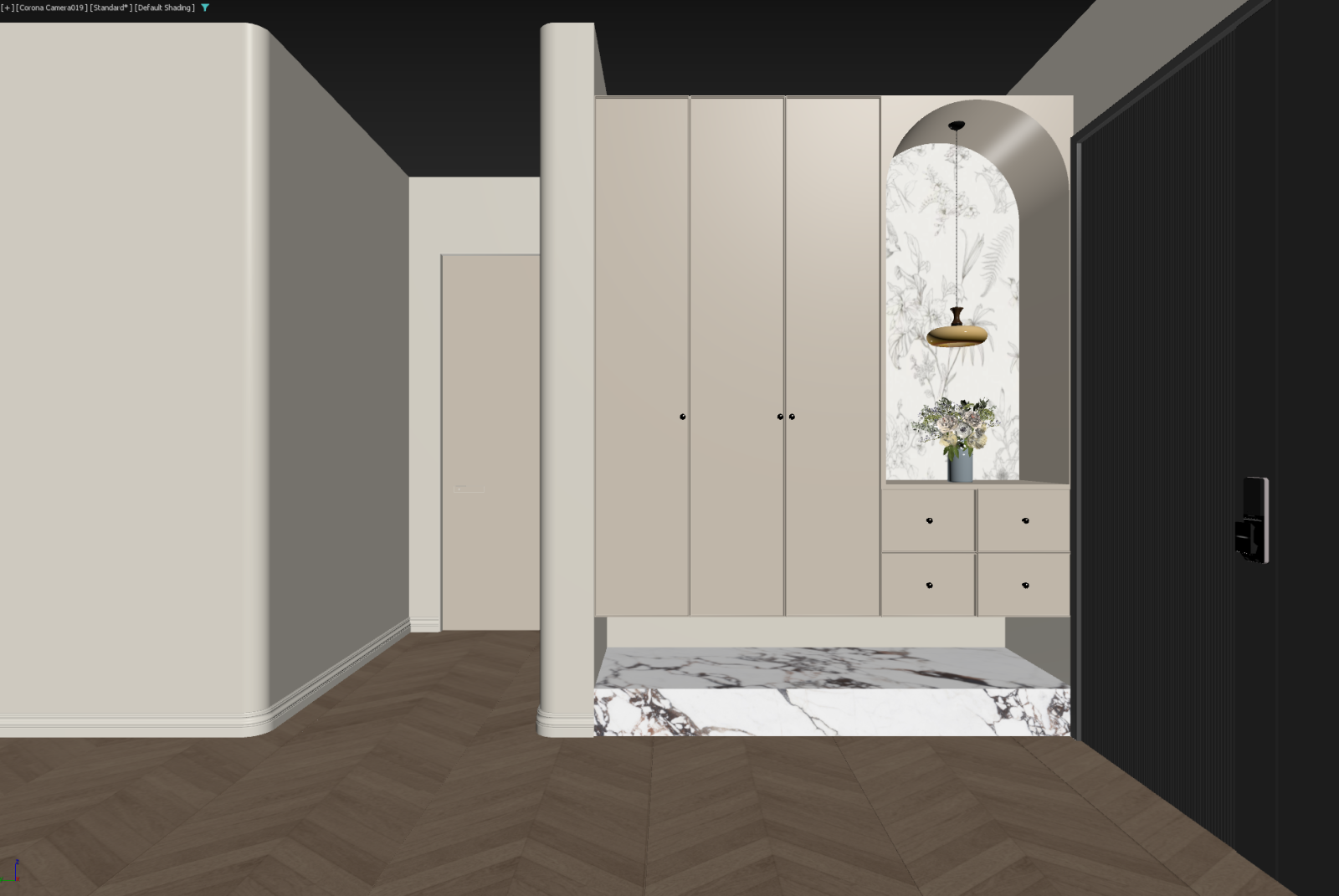 现代玄关3D模型下载【ID:1222007731】