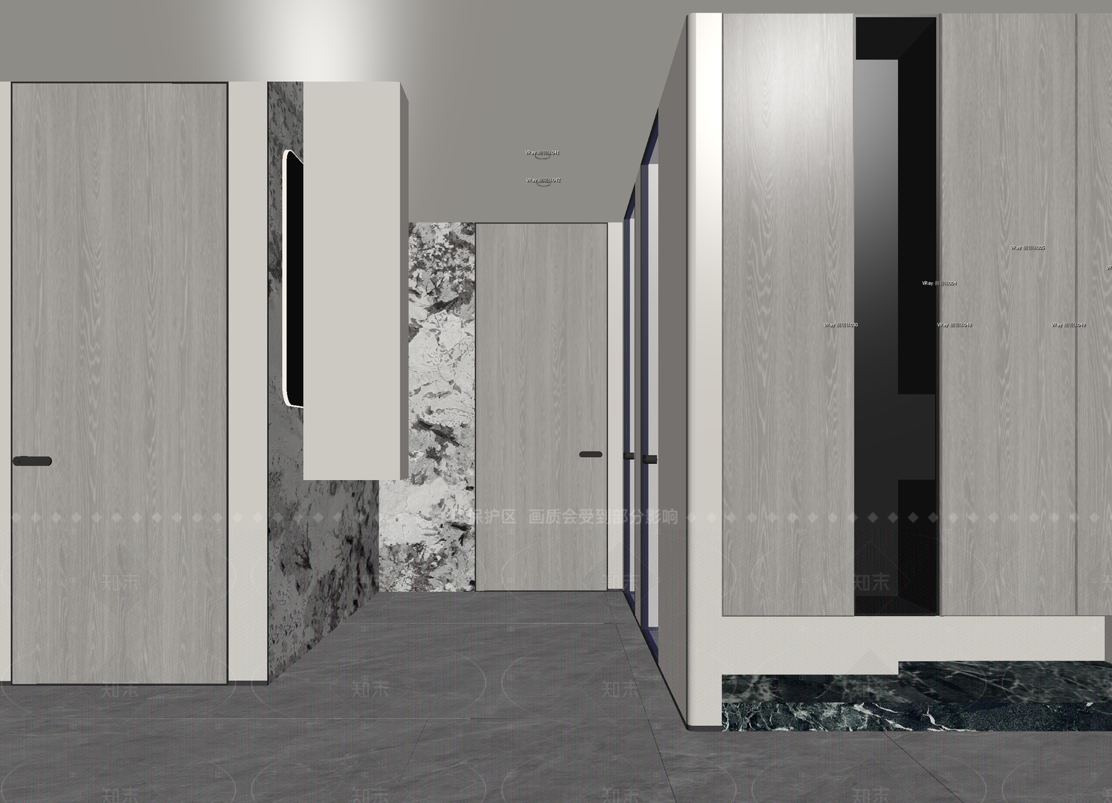 现代走廊3D模型下载【ID:1214975531】