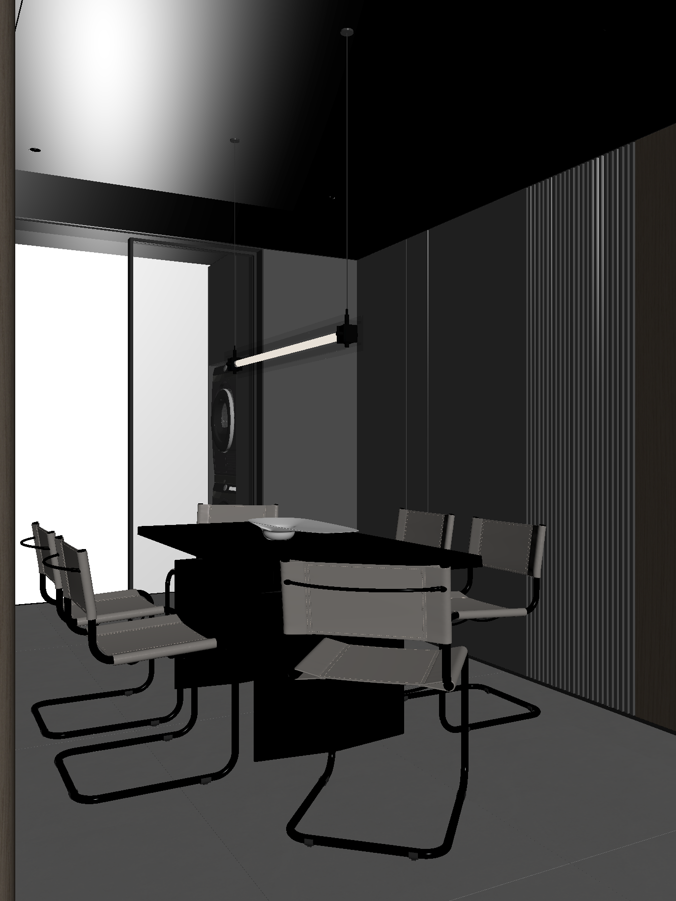 现代家居餐厅3D模型下载【ID:1221977947】