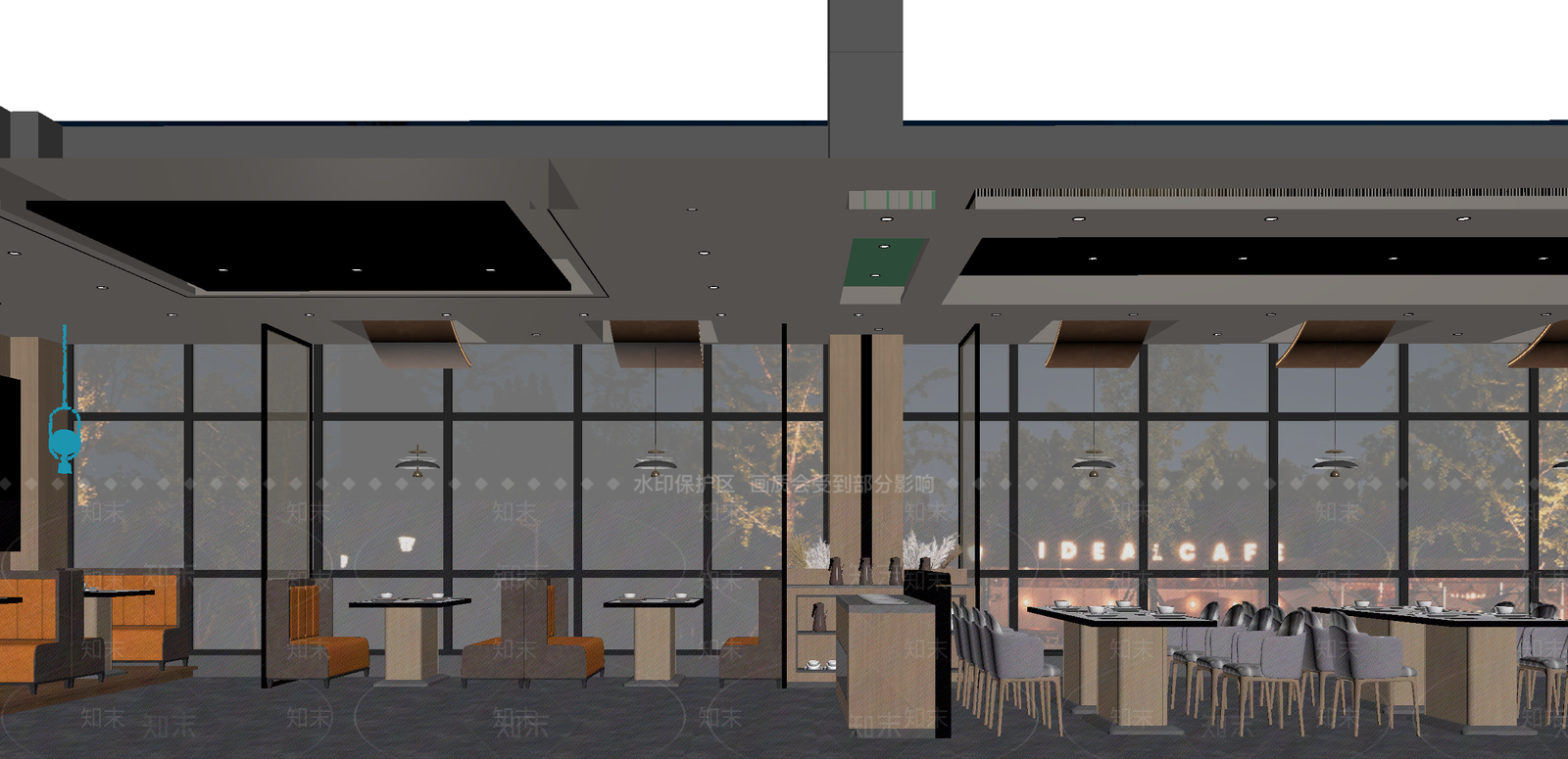 工业咖啡厅3D模型下载【ID:1215159416】