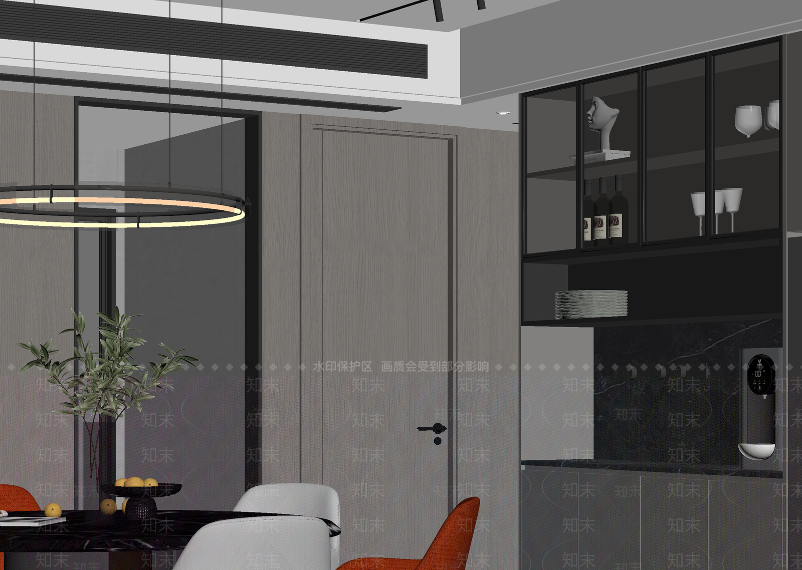 现代酒店客房3D模型下载【ID:1215059877】