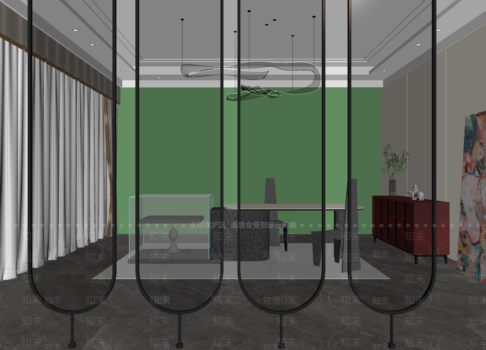 现代其他商业空间3D模型下载【ID:1214441943】