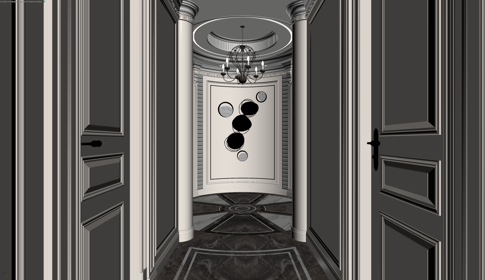 简欧玄关3D模型下载【ID:1221697730】
