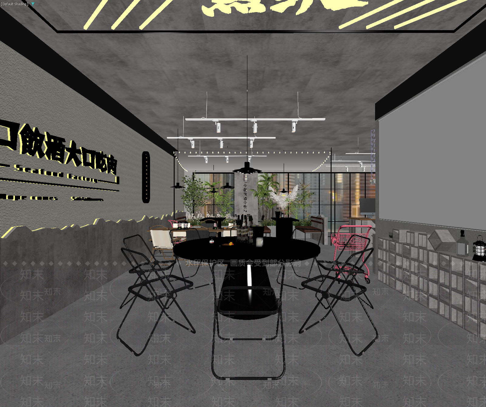 工业风酒馆3D模型下载【ID:1213929475】
