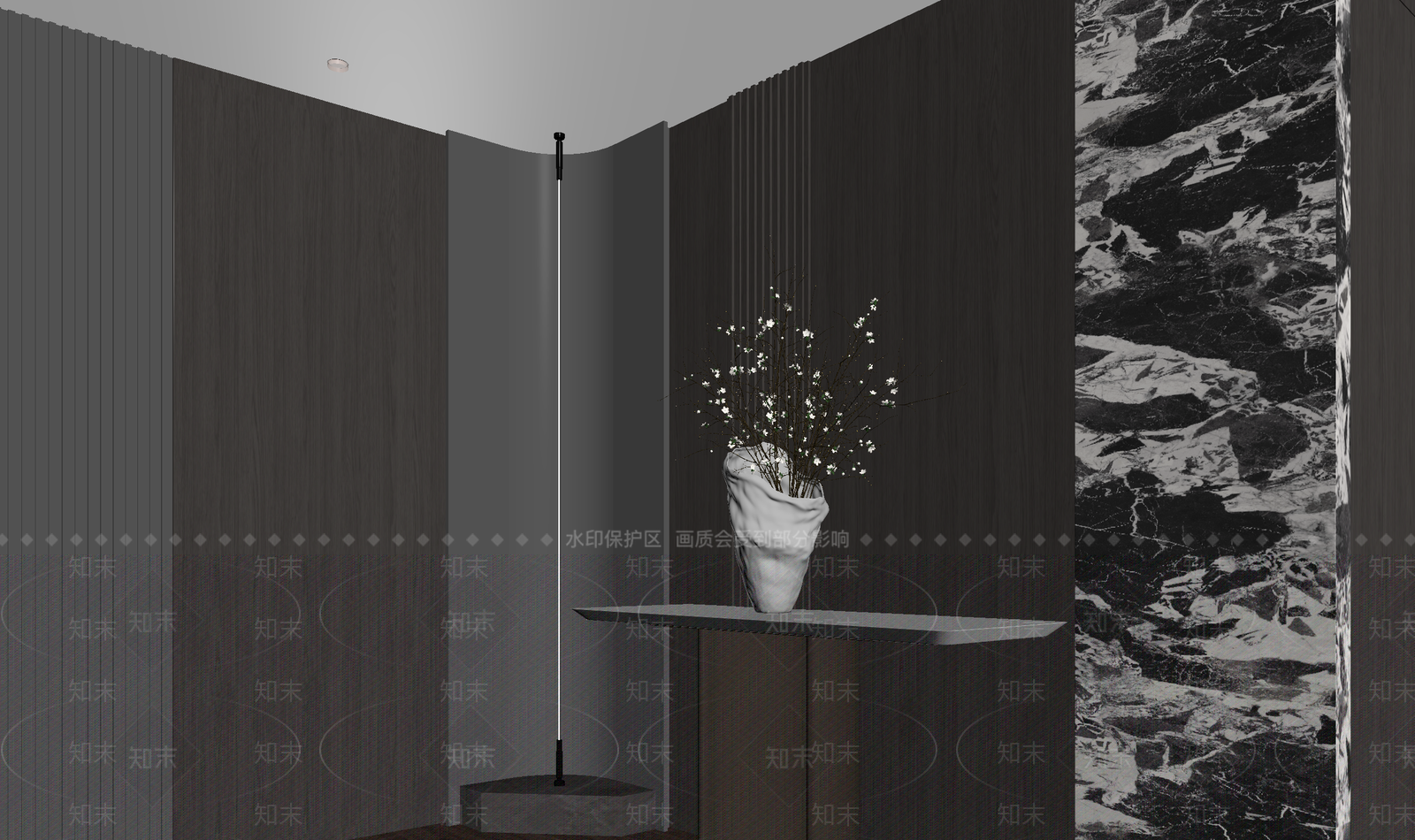 现代酒店大堂3D模型下载【ID:1215008167】