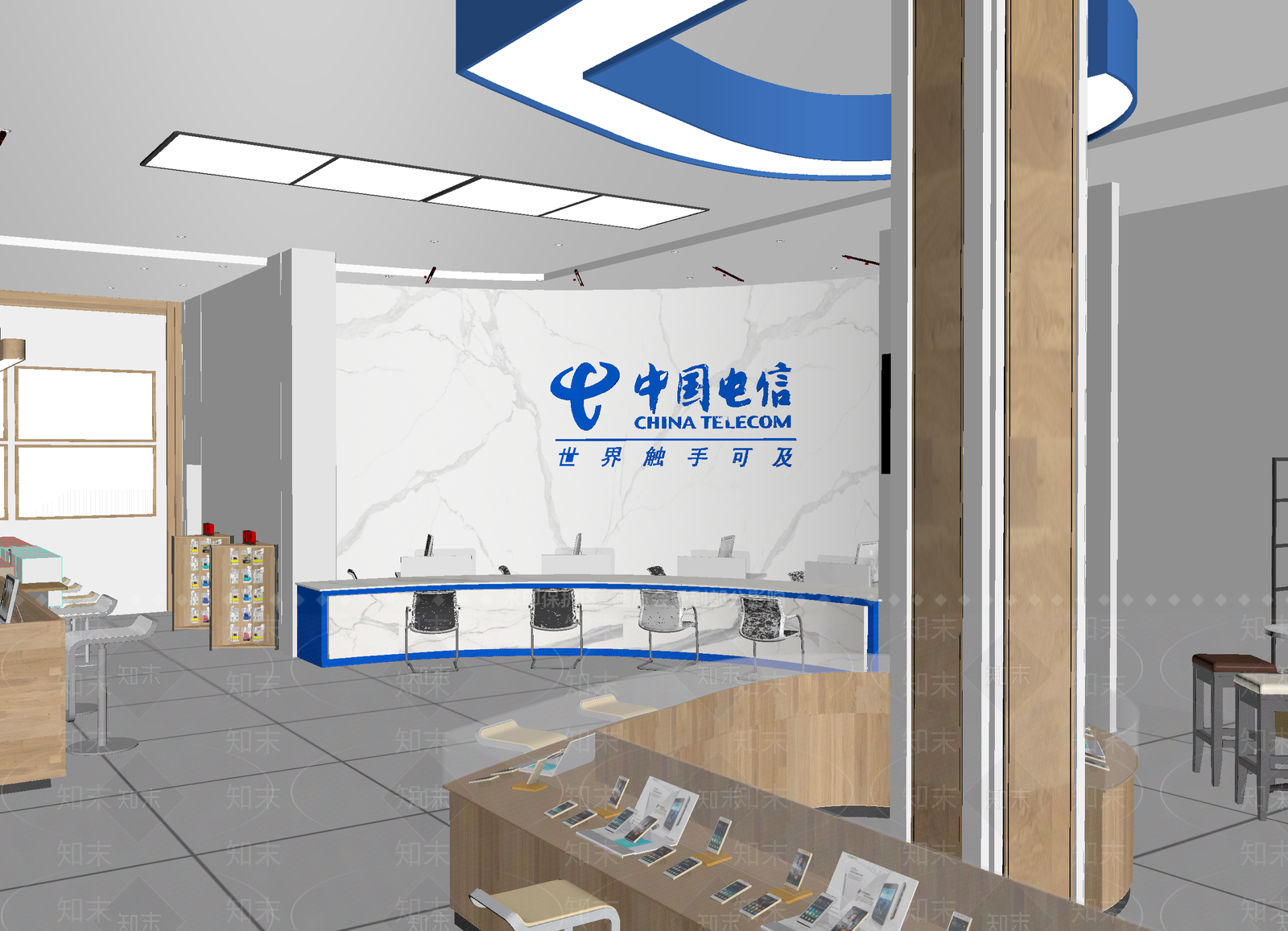 现代售楼处3D模型下载【ID:1214167246】