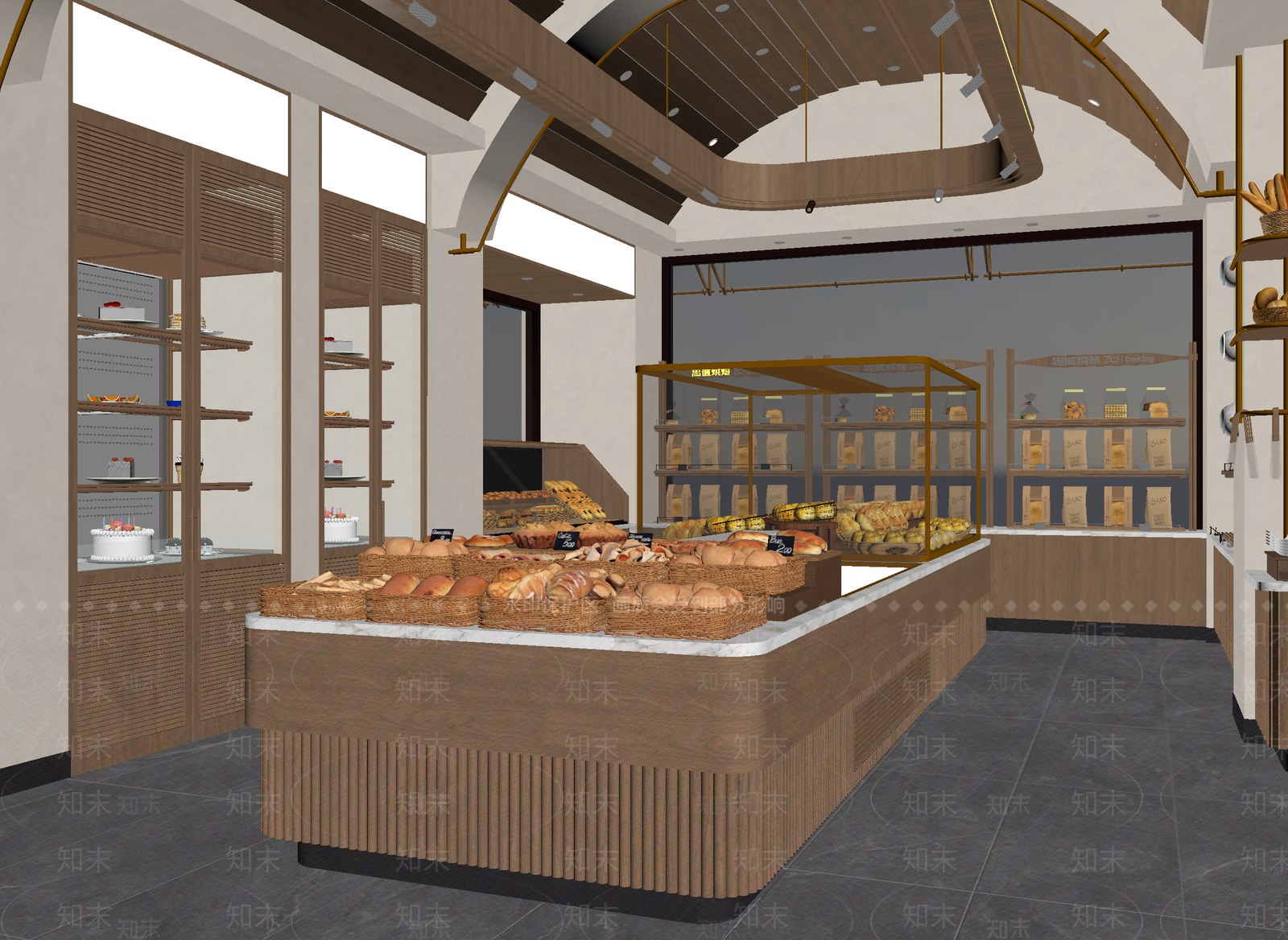 侘寂面包店3D模型下载【ID:1215165280】