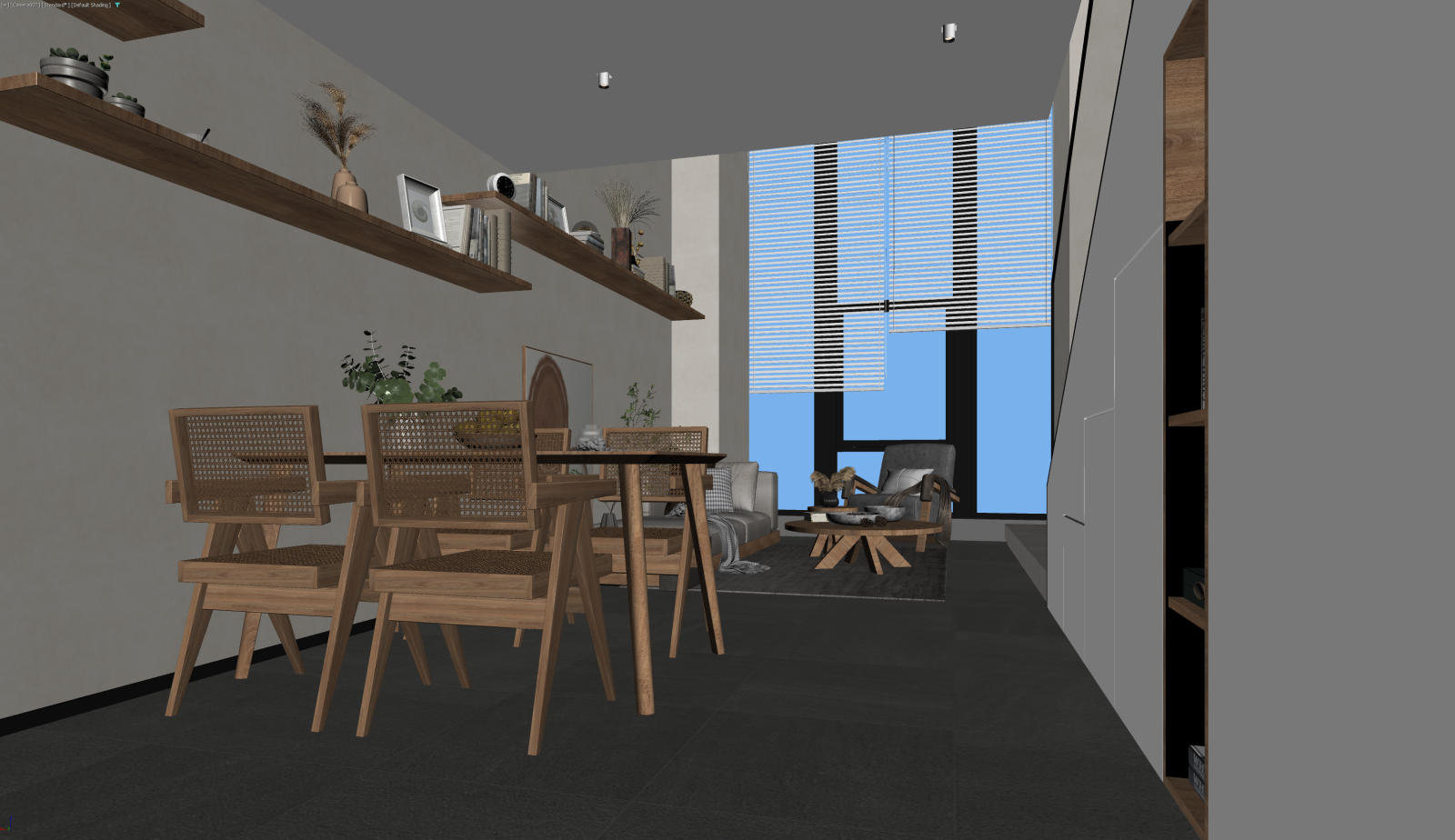 侘寂客餐厅3D模型下载【ID:1222105033】