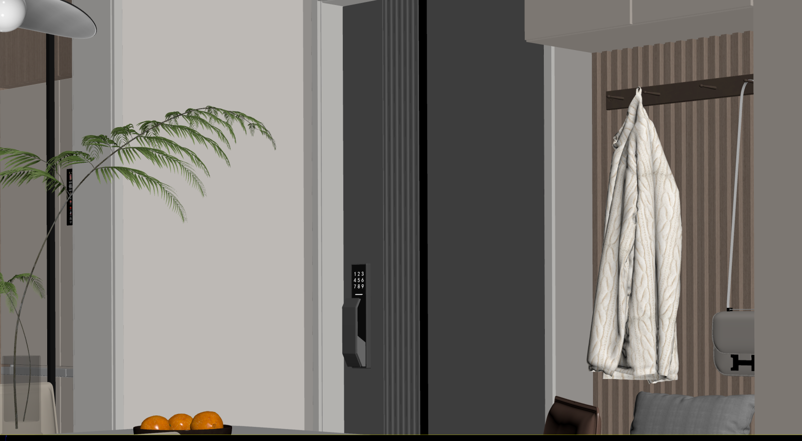 现代玄关3D模型下载【ID:1221503234】