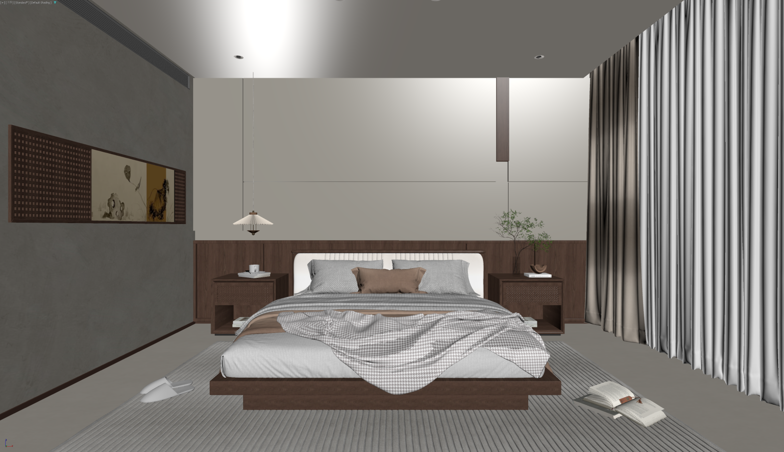 中古家居卧室3D模型下载【ID:1221825381】