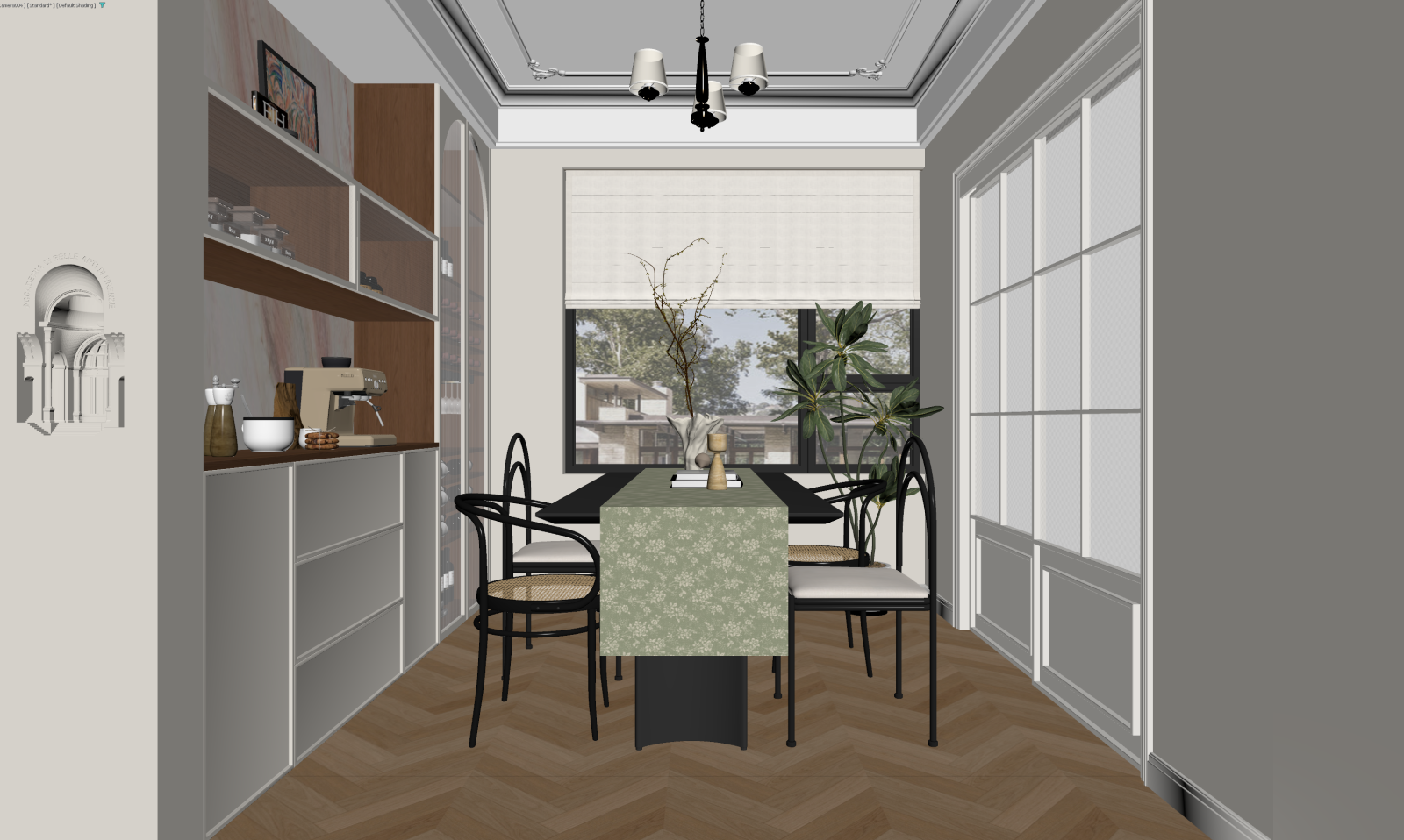 现代家居餐厅3D模型下载【ID:1222034575】