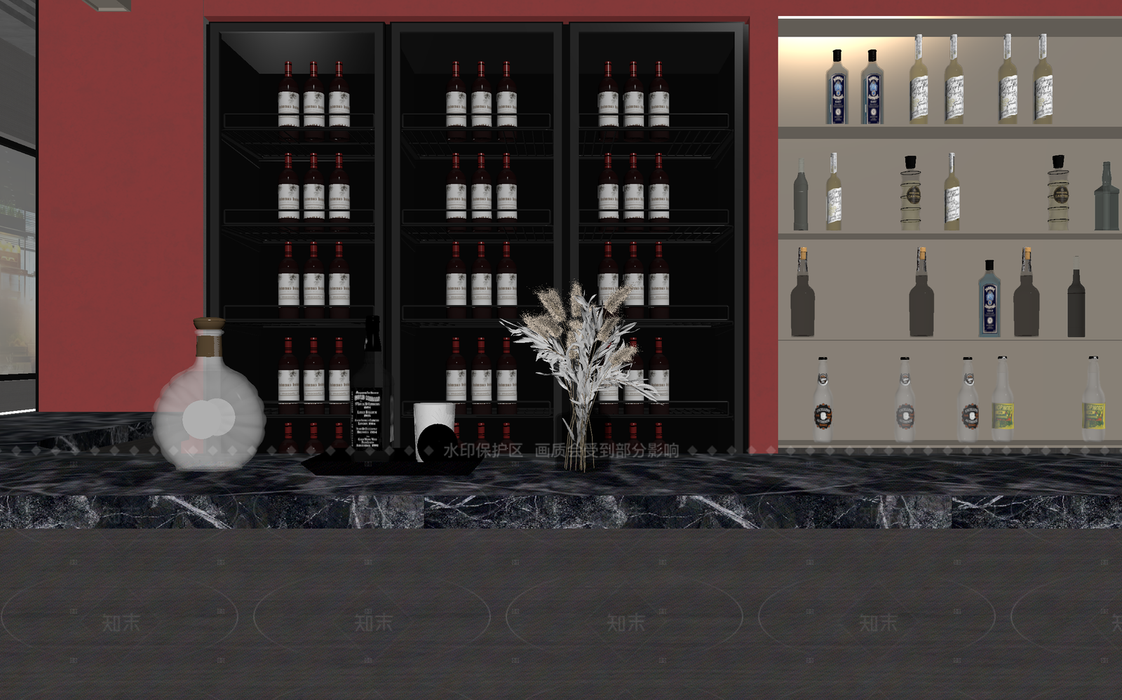 现代酒吧3D模型下载【ID:1214643528】