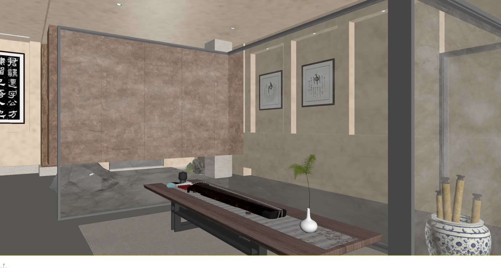 现代茶馆3D模型下载【ID:1221441166】
