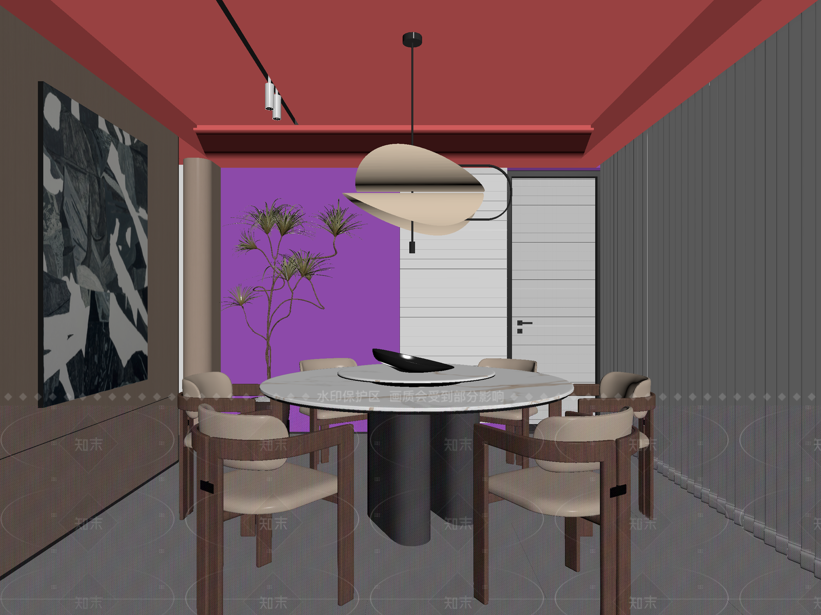 现代包厢3D模型下载【ID:1214601391】