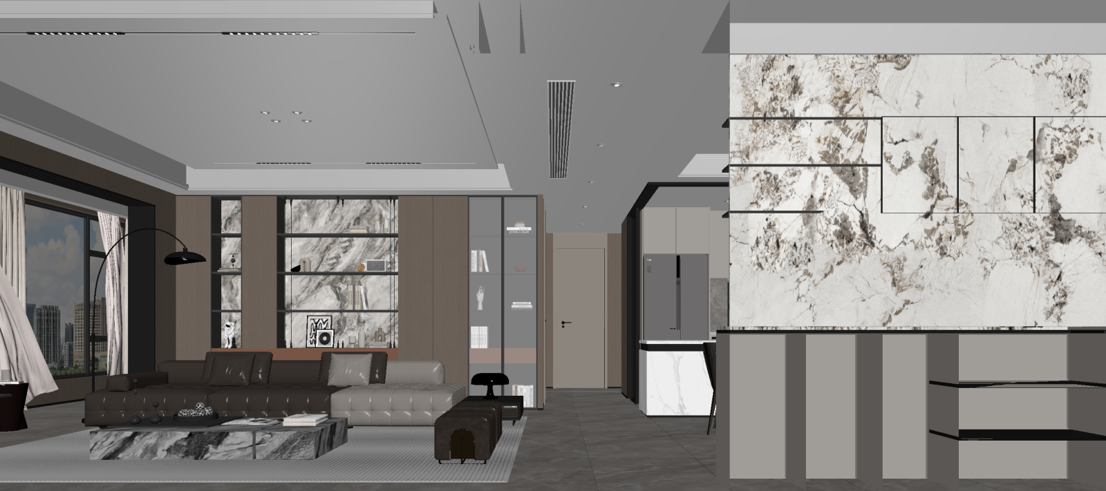 轻奢客餐厅3D模型下载【ID:1221697532】