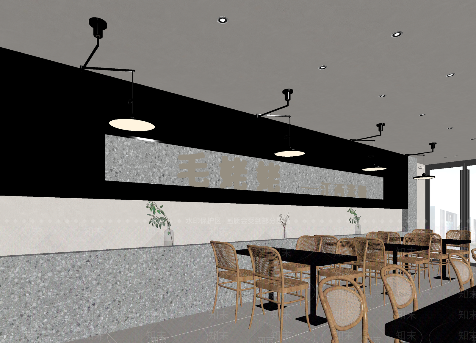 现代咖啡厅3D模型下载【ID:1214421255】