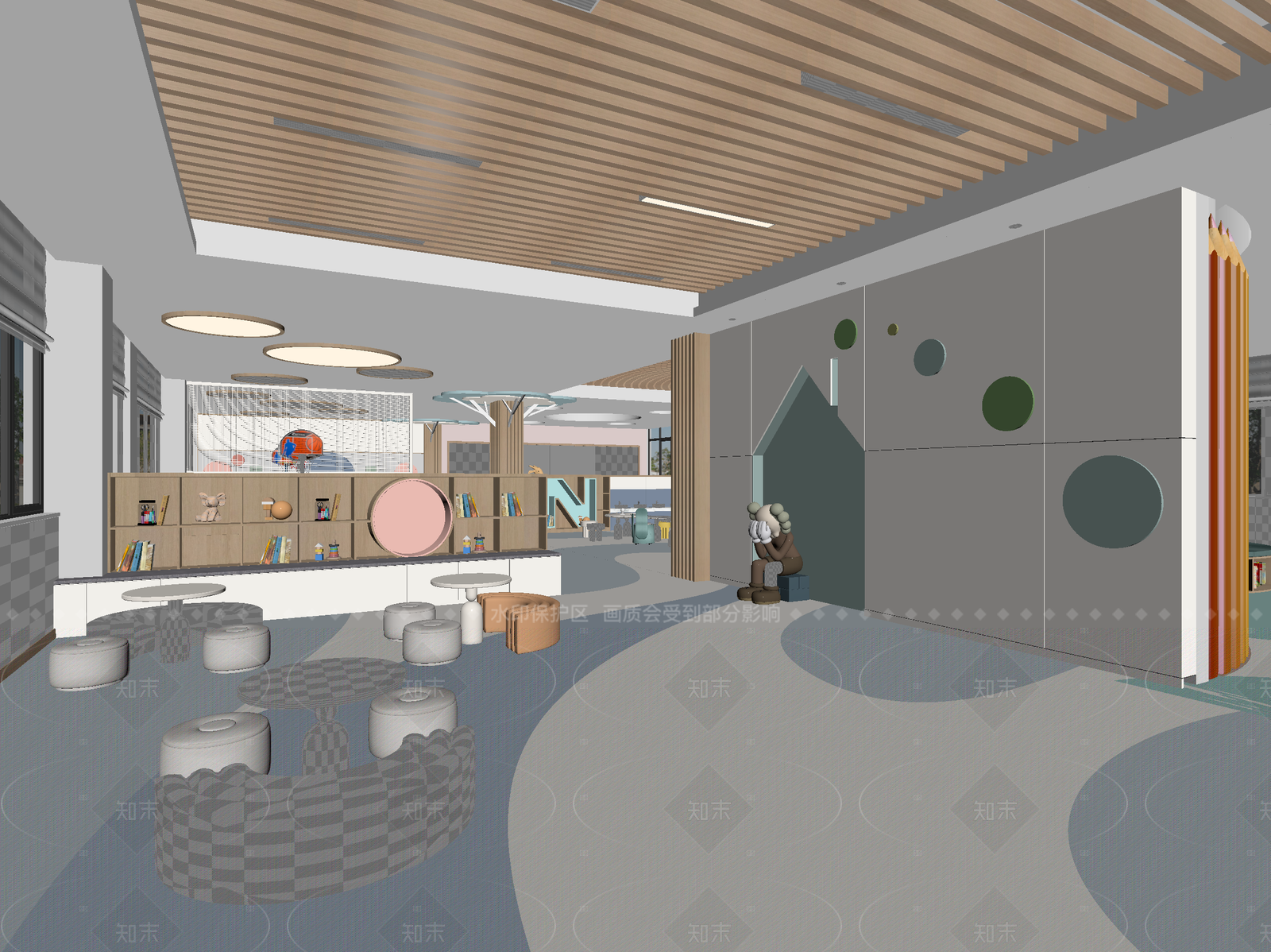 现代儿童乐园3D模型下载【ID:1214566017】