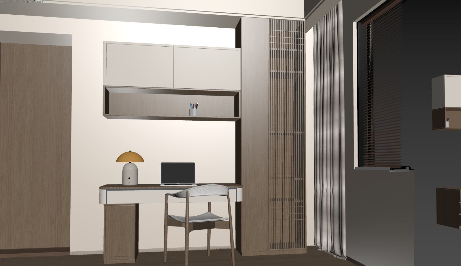 新中式书房3D模型下载【ID:1222028792】