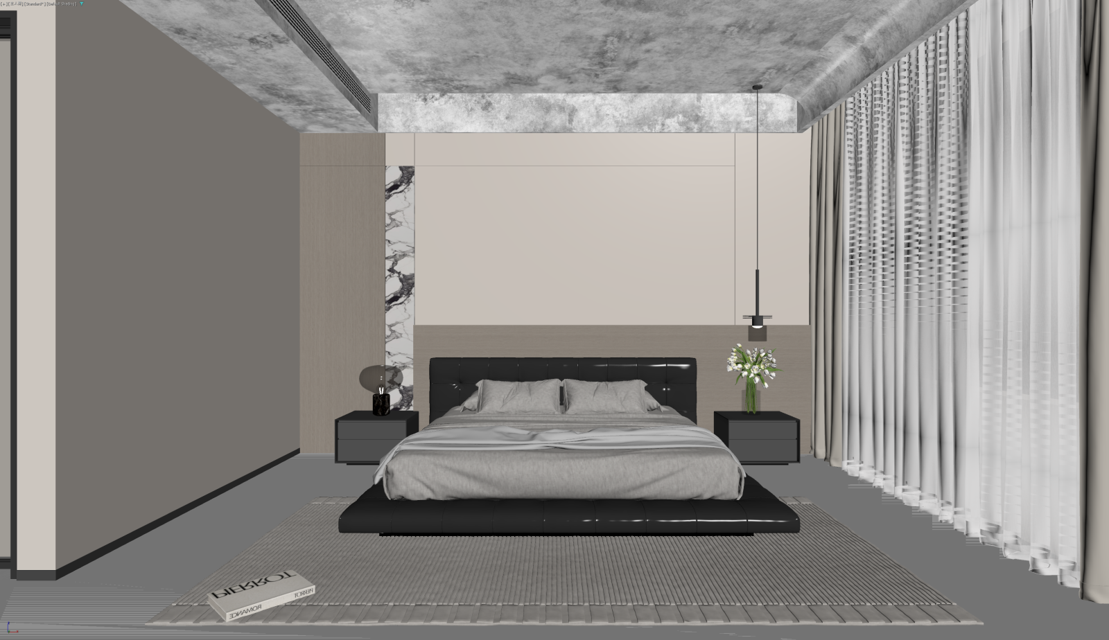 现代家居卧室3D模型下载【ID:1221781908】