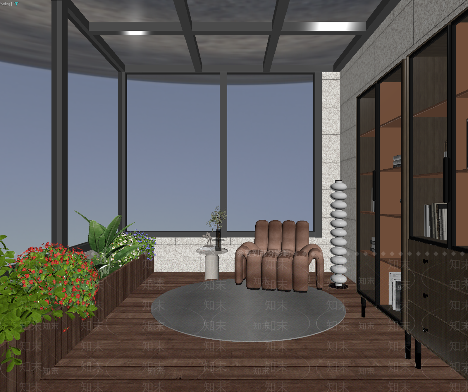 现代阳台3D模型下载【ID:1213891714】