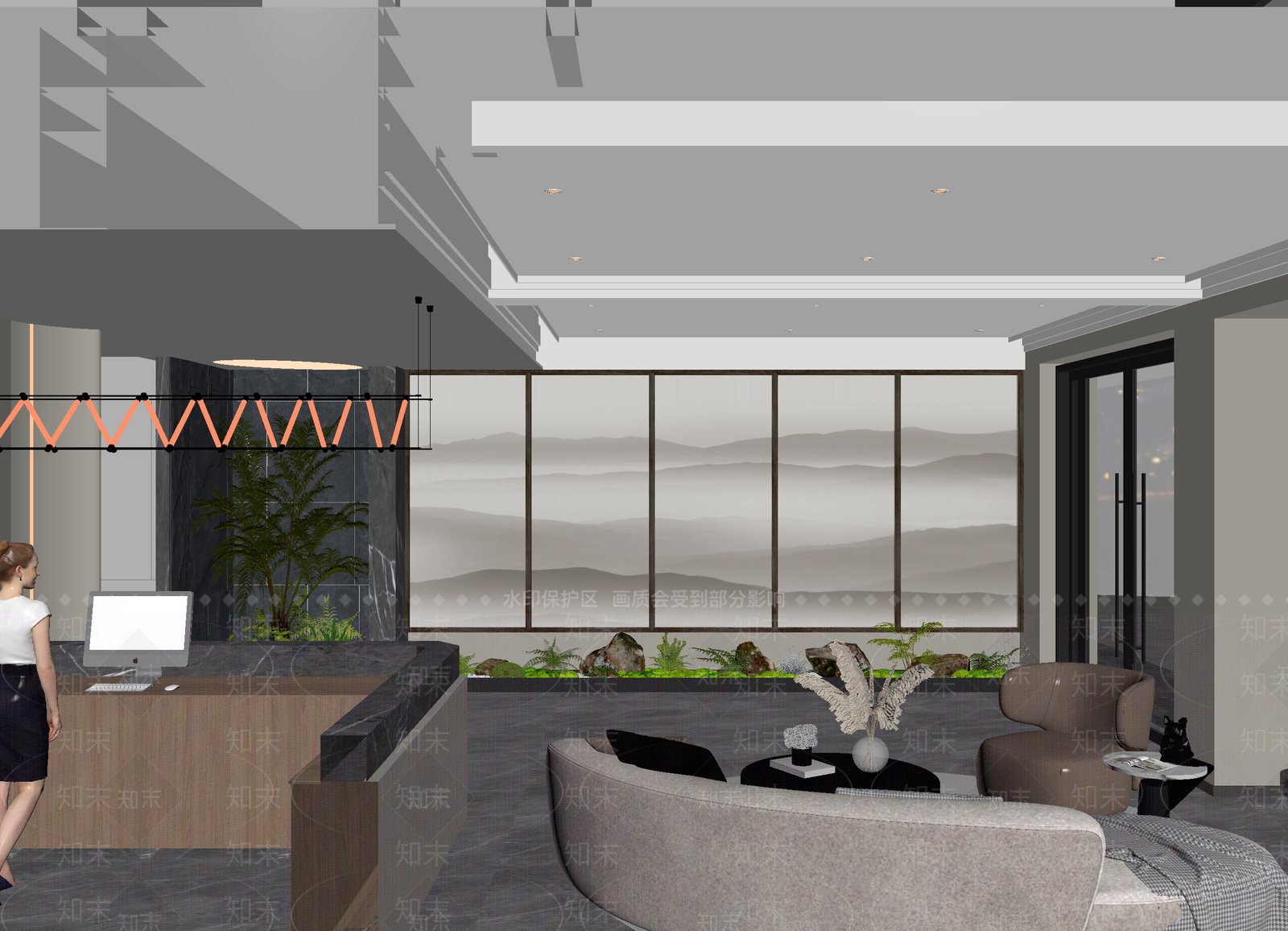 接待室3D模型下载【ID:1214027458】