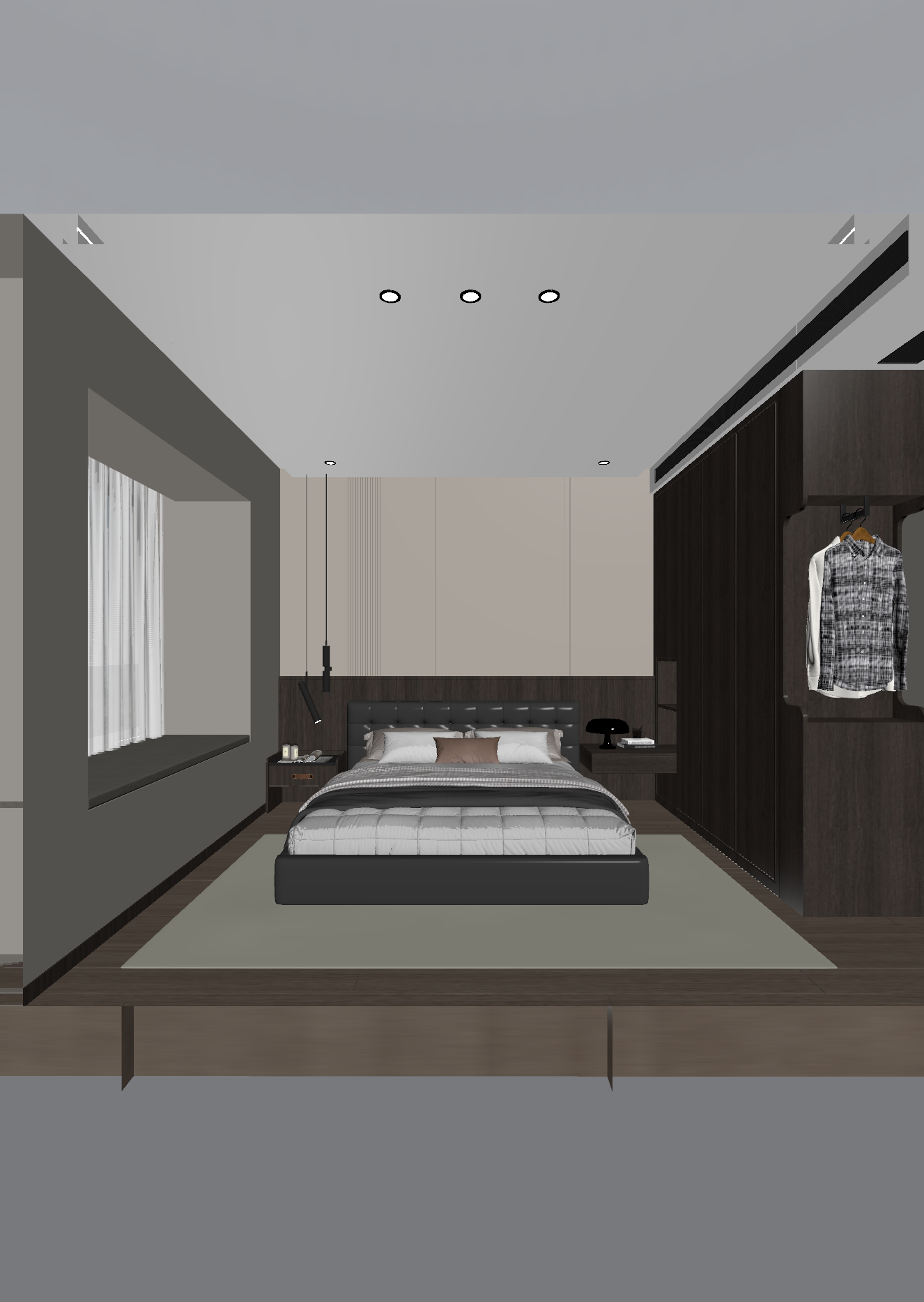 现代家居卧室3D模型下载【ID:1222054659】