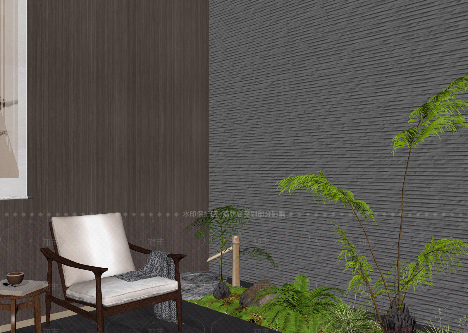 新中式茶室3D模型下载【ID:1214937897】