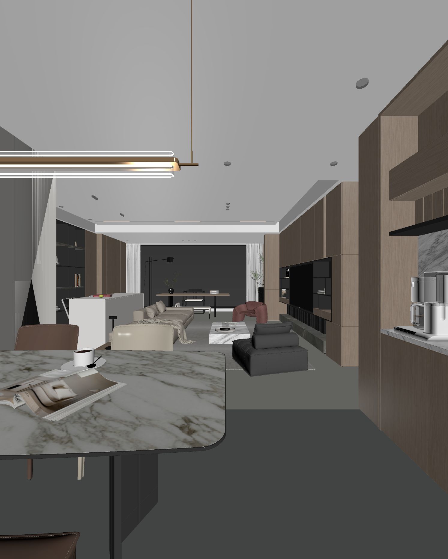 意式客餐厅3D模型下载【ID:1221711369】