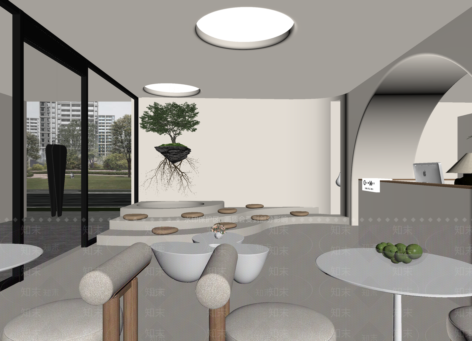 现代接待室3D模型下载【ID:1213996266】