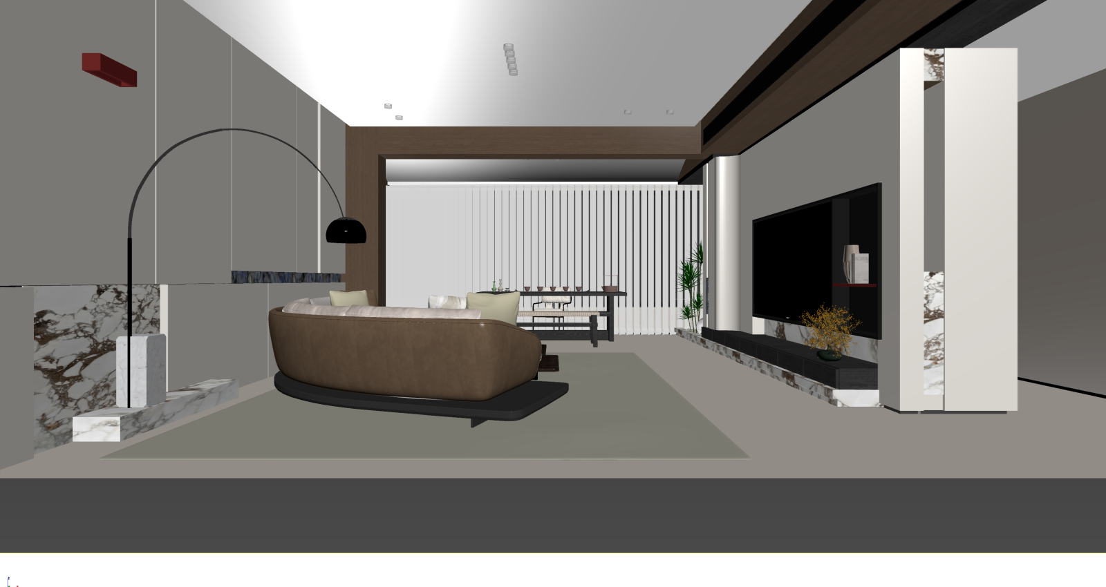 现代家居客厅3D模型下载【ID:1221522963】