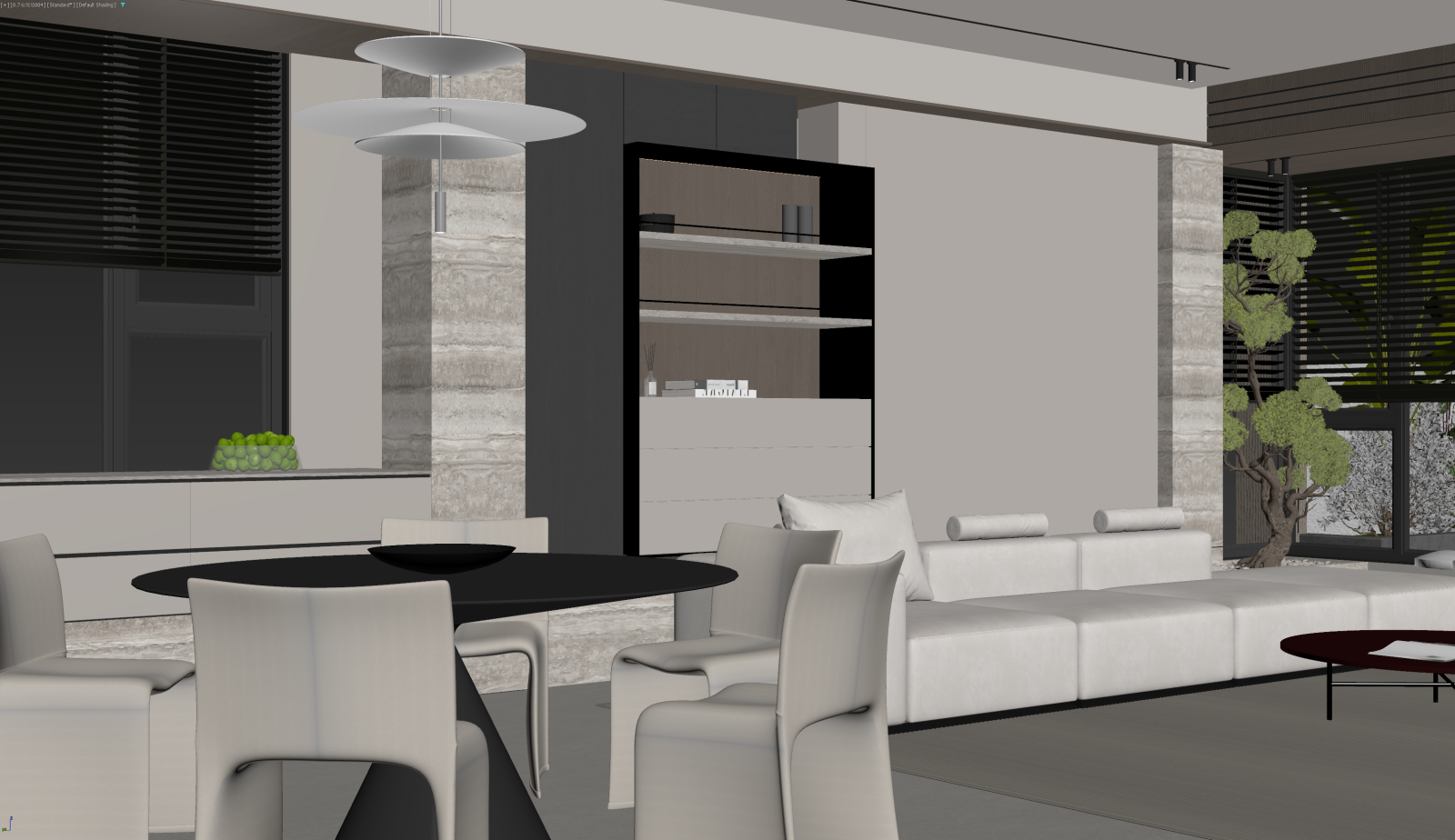 现代客餐厅3D模型下载【ID:1221489323】