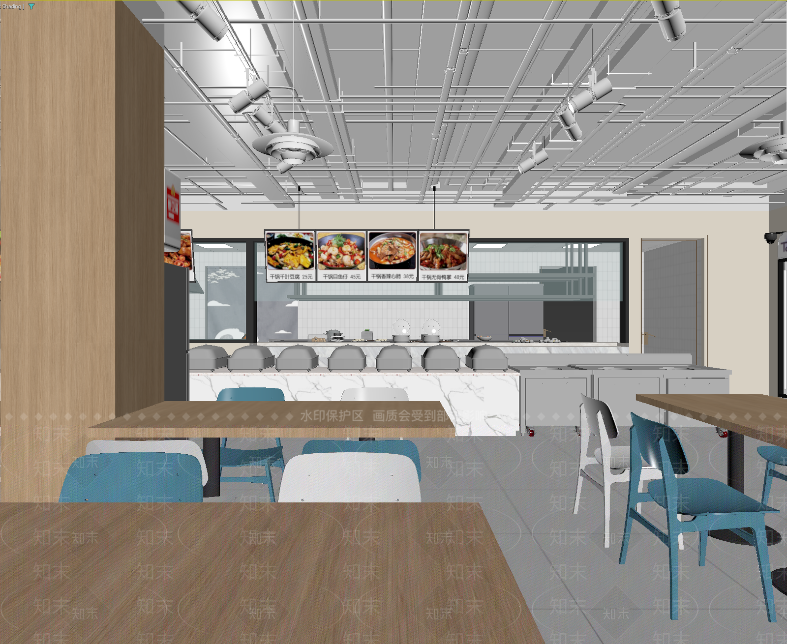 快餐店3D模型下载【ID:1213941523】