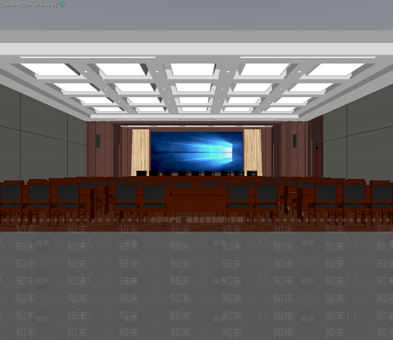 现代报告厅3D模型下载【ID:1213918114】
