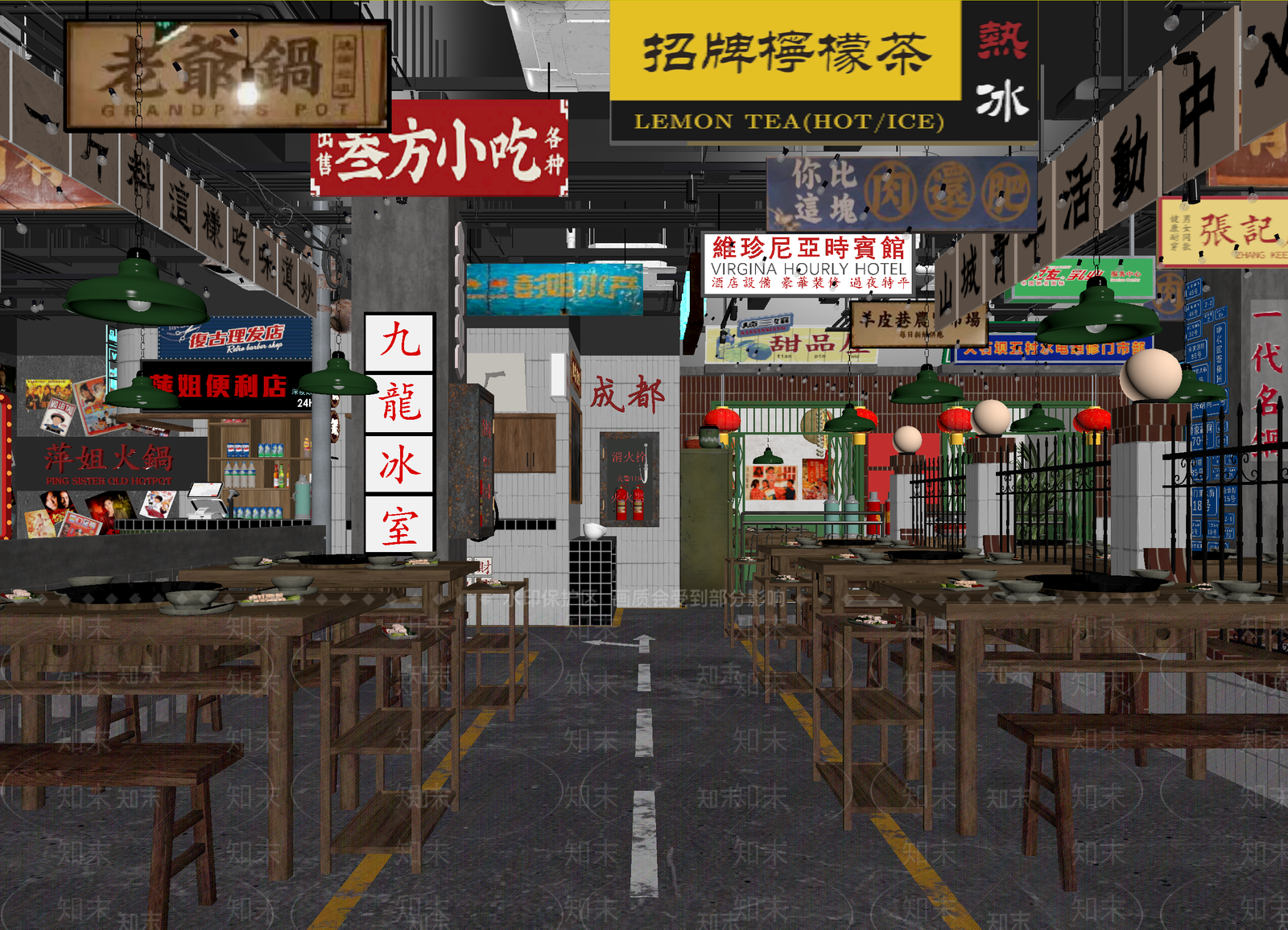 其他餐饮空间3D模型下载【ID:1214087720】