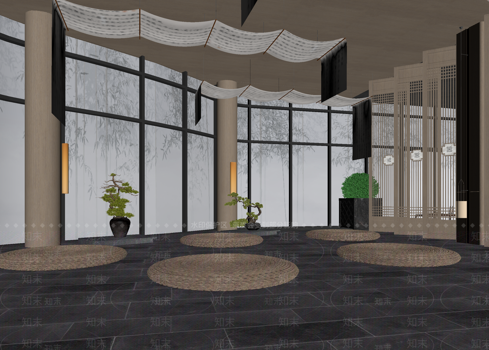 新中式茶馆3D模型下载【ID:1214324484】