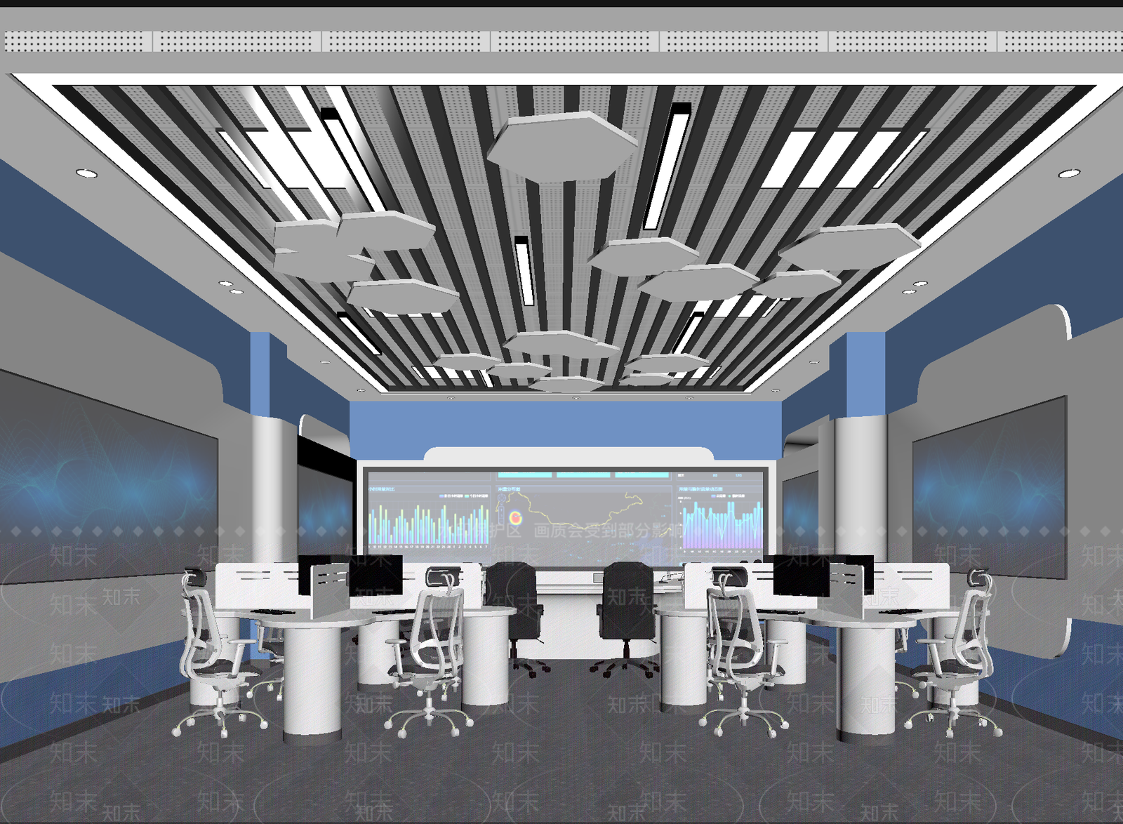 现代指挥中心3D模型下载【ID:1213995661】