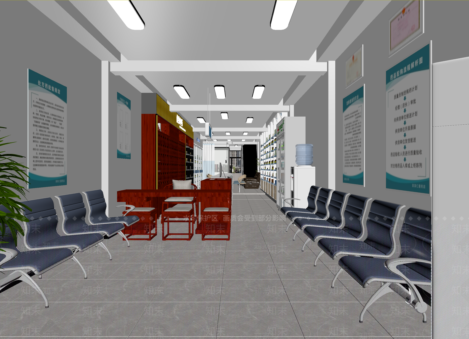 现代药店3D模型下载【ID:1214168866】