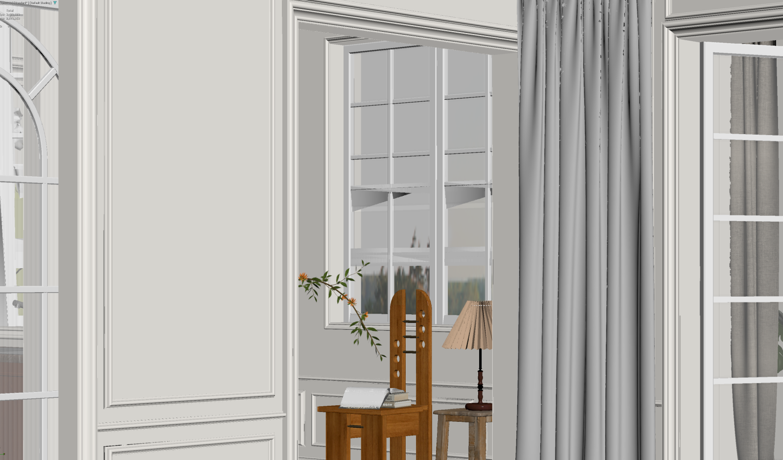 法式书房3D模型下载【ID:1221451907】