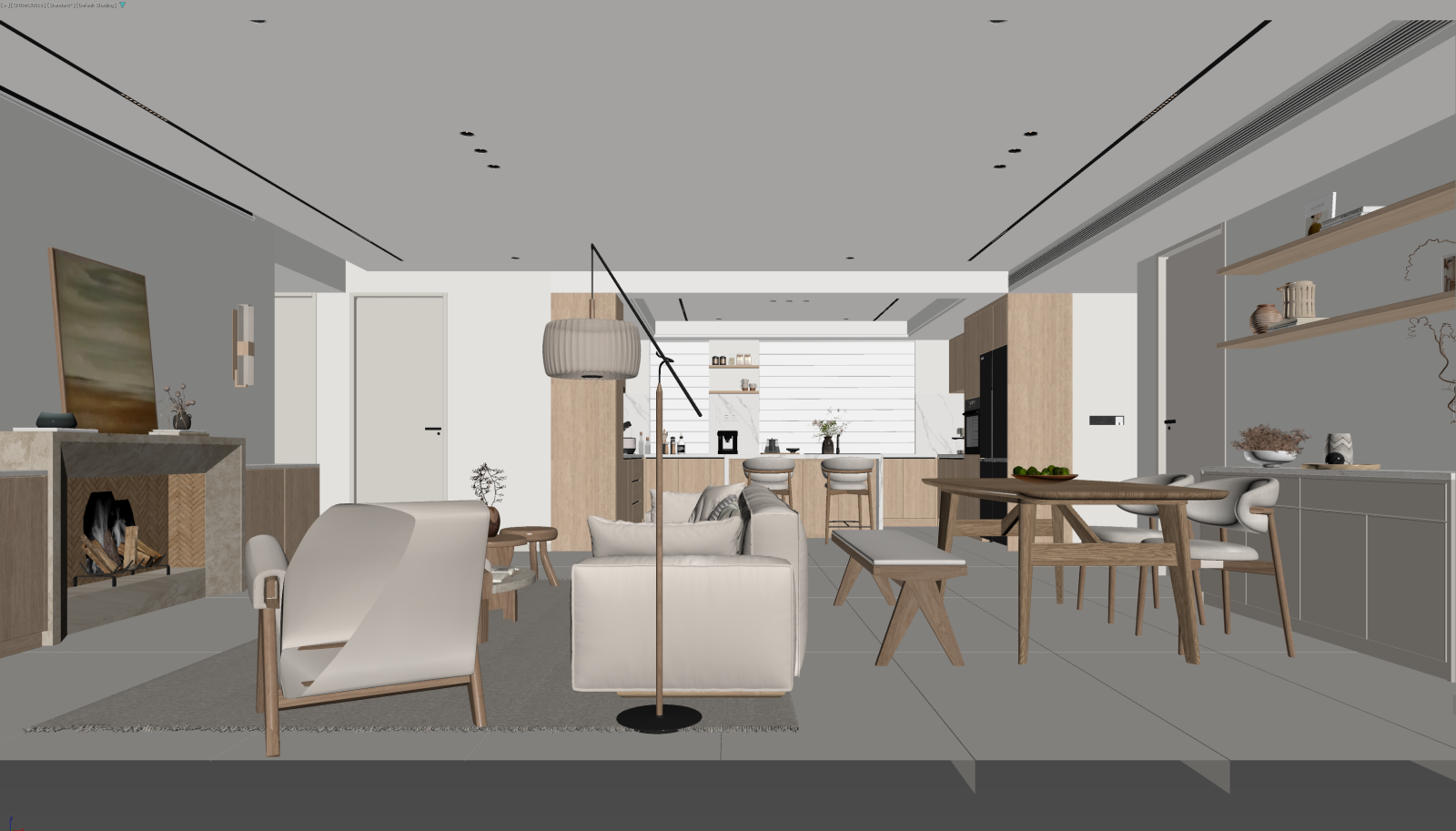 侘寂客餐厅3D模型下载【ID:1222067633】