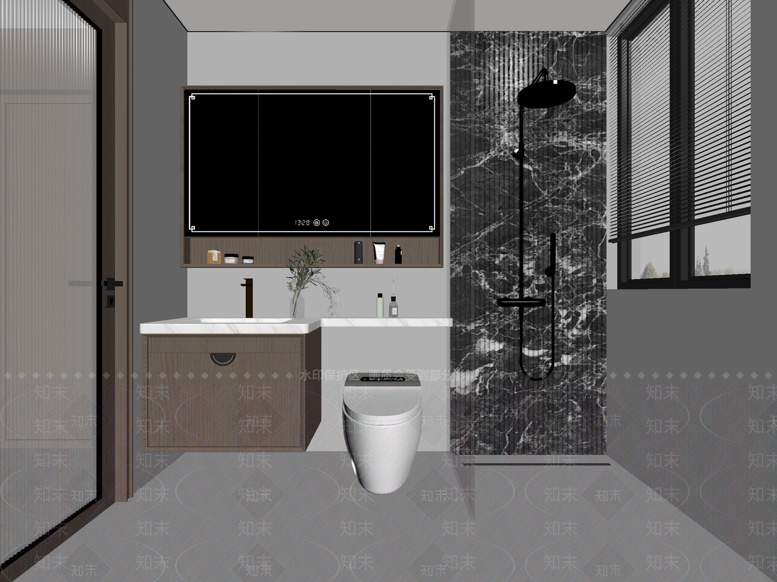 新中式卫生间3D模型下载【ID:1214745242】