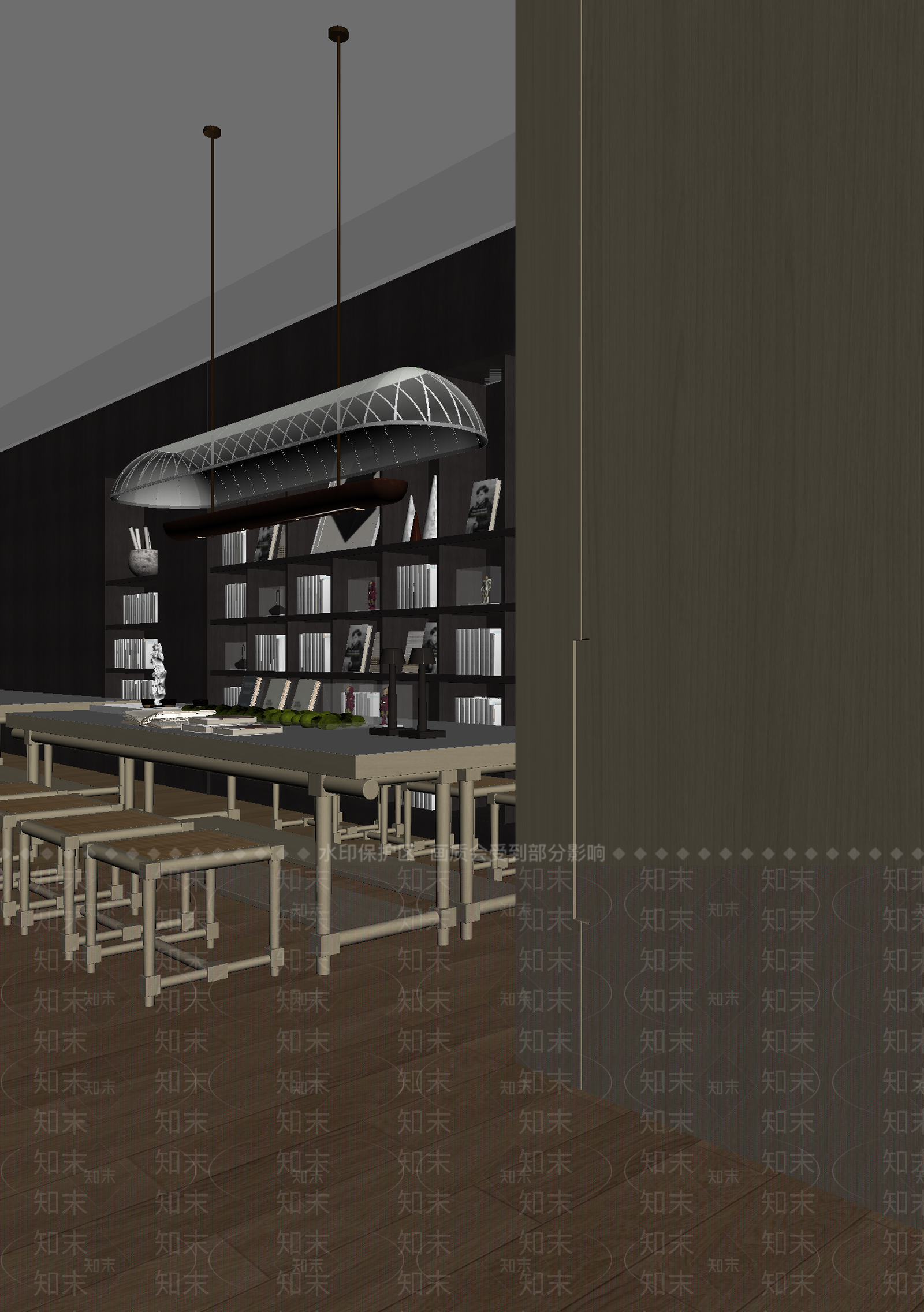 现代茶馆3D模型下载【ID:1214121472】