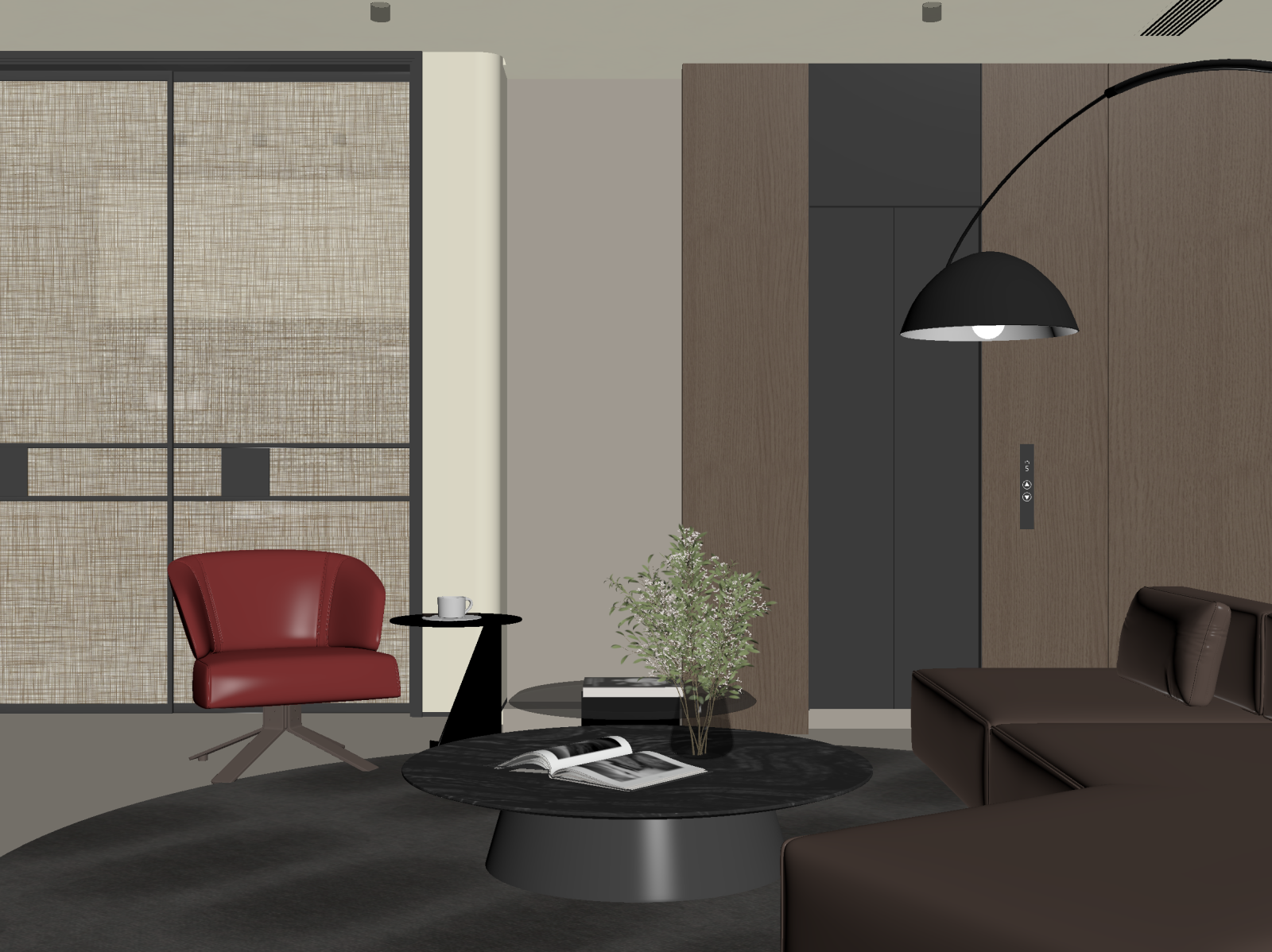 现代家居客厅3D模型下载【ID:1221990798】