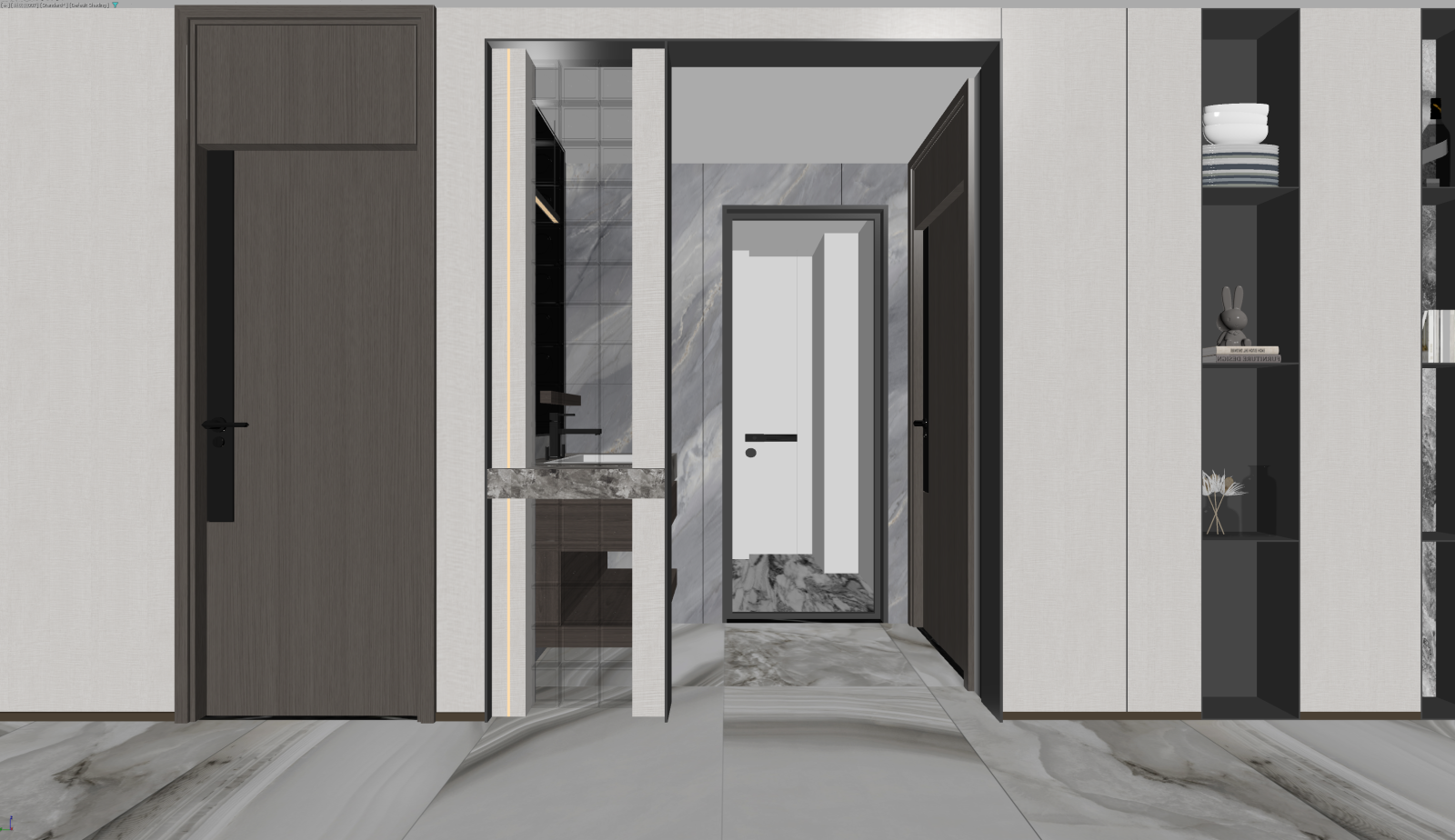 现代玄关3D模型下载【ID:1221626723】