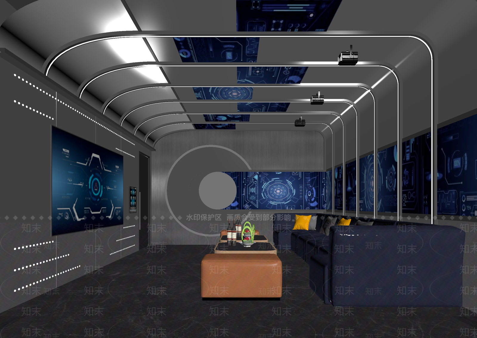 现代电竞房3D模型下载【ID:1214078111】