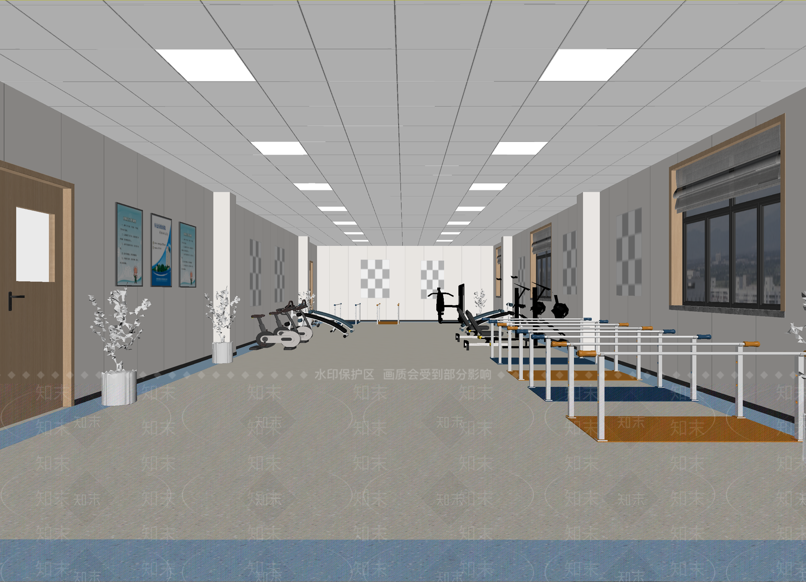 健身房3D模型下载【ID:1214021765】