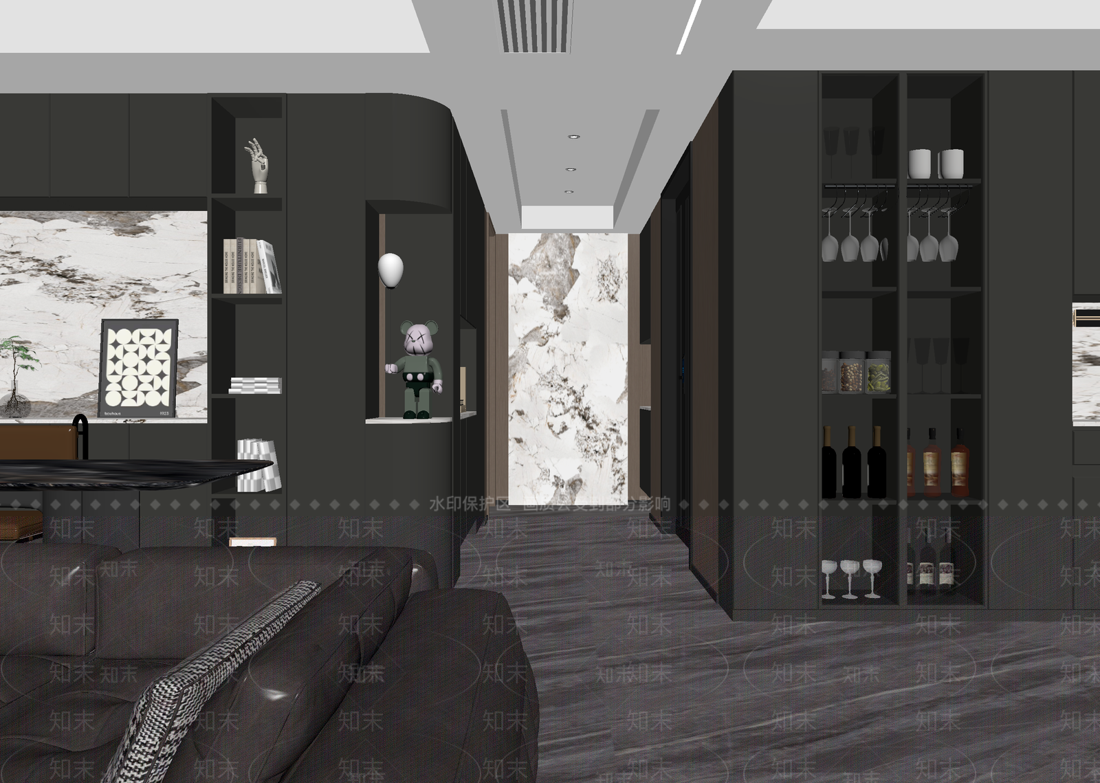 现代酒窖3D模型下载【ID:1214708841】