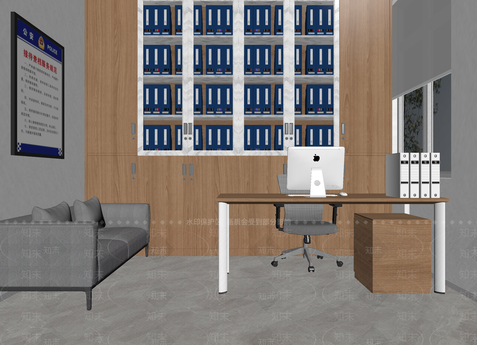现代接待室3D模型下载【ID:1214290886】